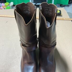Durango Harness Boots Mens 11 D Brown Leather Circle Boots DB514 Biker 10-5 -EE